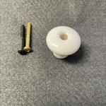 (12 Pack) 1-1/4" Ceramic Center Hole Knob White. Fixed Price $30.58.
