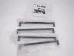 4 Pack Hafele Matte Black 8-13/16" Center To Vogue Zinc Pull Handles. Fixed Price $41.99.