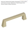 Lot Of 10- Amerock BP55276BBZ 96 Mm Center Handle Cabinet Pull Golden Champagn. Fixed Price $50.00.