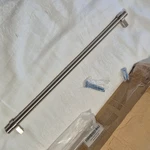 10 Cauldham Solid Stainless Steel Euro Style Cabinet Pull Handle Brushed Nickel. Fixed Price $13.45.