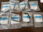 Amerock Flat Black Pulls BP-53006FB Set Of 8 New With Hardware. Fixed Price $15.00.