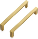 Ravinte 15 Pack Solid Inch Kitchen Square Cabinet Handles Brushed Brass Drawer. Fixed Price $27.95.