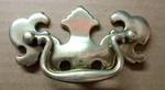 Cont.b 1988 Drop Bail Drawer Pull Handle B1016 P110 Shiny Brass 3" Centers Vtg. Fixed Price $29.90.