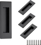 Ravinte Pack Black Sliding Closet Door Handles Flush Pulls 4.72IN Len.... Fixed Price $14.70.