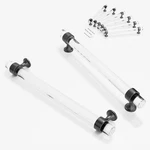 Ceymio 6 Pack Glass Cabinet Hole Center : 7-1/2 Inch (192MM), Gun Metal. Fixed Price $45.90.