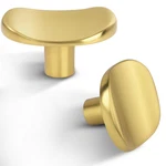 Vicycmc 12 Pack Brushed Gold Zinc Alloy Solid Cabinet Knobssingle Hole Drawer. Fixed Price $106.83.