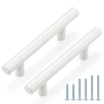 Probrico 15 Pack White Kitchen Cabinet Pulls Inch Hole Center 3",. Fixed Price $28.41.
