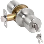 Door With Lock And Key, Keyed Knob, 1 Pack Satin Nickel Entry. Fixed Price $18.21.