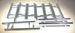 8 Modern Euro Style Bar Cabinet Pulls Stainless Steel 5" Hole Center 16 Set. Fixed Price $28.95.