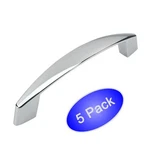 *5 Pack* Cosmas Cabinet Hardware Polished Chrome Handles Pulls #3335CH. Fixed Price $10.73.