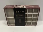 Bino Pc Stackable Jewelry Tray Stand Storage 12 X 2.8 Compartments New. Fixed Price $44.99.