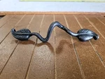 Hickory Touch Of Spring P7302-VP Vibra Pewter 3/4"CC Leaf Cabinet Handle Pull. Fixed Price $7.66.