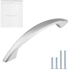 Lizavo Brushed Satin Nickel Cabinet Pulls Curved Arched Kitchen Handles. Fixed Price $40.21.