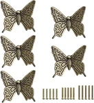 Pack Of 5 Vintage Butterfly Cupboard Door Knobs, Antique Bronze Drawer Pulls Ret. Fixed Price $16.41.
