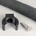 Ez-clip Single Line Black Mount For 1 #8 Hose With Stainless Steel Hardware. Fixed Price $5.95.