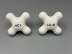 Signature Hardware 397511 Replacement Porcelain Cross Handles- Polished Nickel. Fixed Price $24.99.