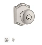 Baldwin ENROUTAR150 Keyed Entry Round Knob Traditional Arch Rose Satin Nickle. Fixed Price $115.49.
