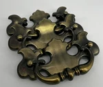 Batwing Style Drawer Pulls Vintage Finish With Drop Bail Handle -sold Pairs. Fixed Price $7.00.