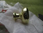 Lot Of 12 Hafele Cabinet Hardware Polished Gold Knobs 134.44.803.77. Fixed Price $14.99.