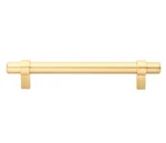 (qty 2) Gliderite 4007-128-SG Euro Style Cabinet Drawer Bar Solid Satin Gold 5". Fixed Price $16.99.