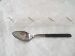 Vintage Japan Cosmos Danish Modern Stainless Teaspoon Faux Wood Handle Nip. Fixed Price $6.99.