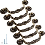 6PCS Antique Bronze Drop Bail Cabinet Pull Handles 5" Hole Centers Vintage. Fixed Price $29.89.