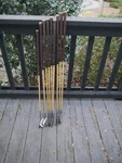 9-CLUB Set Antique Hickory Faux Wood Shaft Wilson Ryder Cup Irons. Fixed Price $199.89.