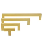 Gold Square Pull Handle Cabinet Door Kitchen Drawer Hardware Sizes 3" To 10". Fixed Price $5.99.