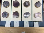 Cynthia Rowley Fancy Gray/pink Agate Drawer Pulls New Box 4 Sets Available. Fixed Price $33.29.