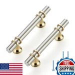 Ravinte 20-PACK 5" Brushed Nickel & Gold Cabinet Pulls Handles 3" Cc. Fixed Price $75.20.