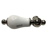 Kingston Brass CCPL1H Replacement Porcelain Hot Bathroom Faucet Handle. Fixed Price $25.90.