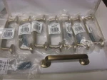 8 Residential Essentials 10364SB Satin Brass Traditional 4" Center To. Fixed Price $59.99.