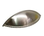 New Jeffrey Alexander 8237SN 5" Shaker Cup Cabinet Pull Satin Nickel Rope Ld. Fixed Price $9.99.