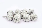 Jgarts 20 Knobs White Hand Painted Ceramic Cabinet Drawer Pull. Fixed Price $35.45.