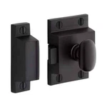 Signature Hardware - Pitkin Brass Cabinet Latches W/oval Knob Matte Black. Fixed Price $10.20.