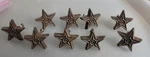 Vtg. 1 " Star Knob Cast Iron Rustic Cabinet Door / Drawer Pull Handles Set Of 9. Fixed Price $25.83.