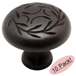 *10 Pack* Cosmas Cabinet Hardware Oil Rubbed Bronze Leaf Knobs #464ORB. Fixed Price $21.66.