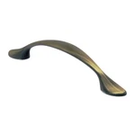 Flare 3-3/4" Center Rustic Brass Kitchen Cabinet Pull Handle P418796RB. Fixed Price $8.19.