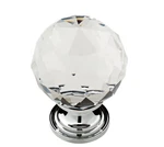 Delta Nora 1-3/16" (30MM) Chrome And Clear Faceted Glass Cabinet Knob (16-PACK). Fixed Price $19.99.