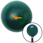 Orange Eagle Flying Green Metal Flake Knob W/ M16X1.5 Insert Shifter Auto. Fixed Price $89.95.