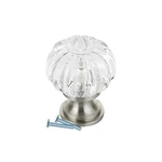 Pumpkin Round Brushed Nickel Clear Kitchen Cabinet Knob, 1-3/32" K530428CLBN. Fixed Price $11.00.