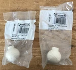Set Pair Vtg Amerock Usa Made Ceramic Almond Off White Knobs BP2727A-AM. Fixed Price $14.99.