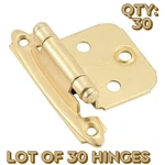 30-HINGE Pack Amerock Cabinet Face Mount Self Closing BP3429-3 Polished Brass. Fixed Price $34.69.