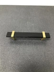 Sietto P-1903-9-SB 9" Center-to-center Cabinet Pull With Black Glass Satin Bra. Fixed Price $38.63.