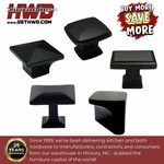 Cabinet Knobs Matte Black Square Transitional Modern Kitchen Bath Drawer Handles. Fixed Price $52.00.