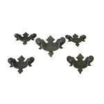 Vintage Brass Set Of 5 Drawer Pulls Hamdles Ornate Classic. Fixed Price $32.99.