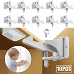 Cabinet Locks Child Safety Latches Baby Proof Drawer Door 10 Pcs White Gift. Fixed Price $12.83.