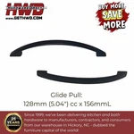 Last Chance Pulls Handles Black Kitchen Bath Cabinet Knob Modern 128MM Cc Hwd. Fixed Price $6.99.