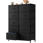 10 Fabric Drawer Dresser Storage Tall Chest Organizer Cabinet Unit Wood Top. Fixed Price $58.76.