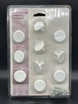 Target Home 10 Cabinet Drawer Knob Value Pack, White Screw Hardware Included. Fixed Price $5.99.